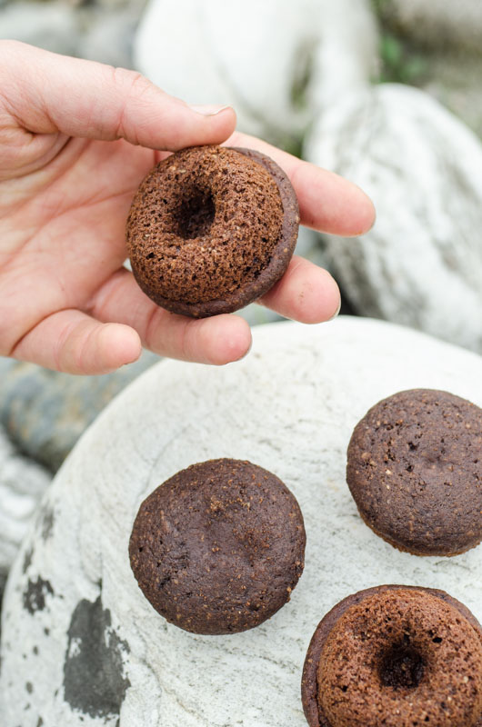 Marta's Plants - Mini cacao & coconut baked donuts {vegan}