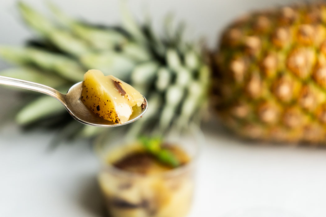 Pineapple & ginger pudding {vegan + gluten free} - Marta's Plants