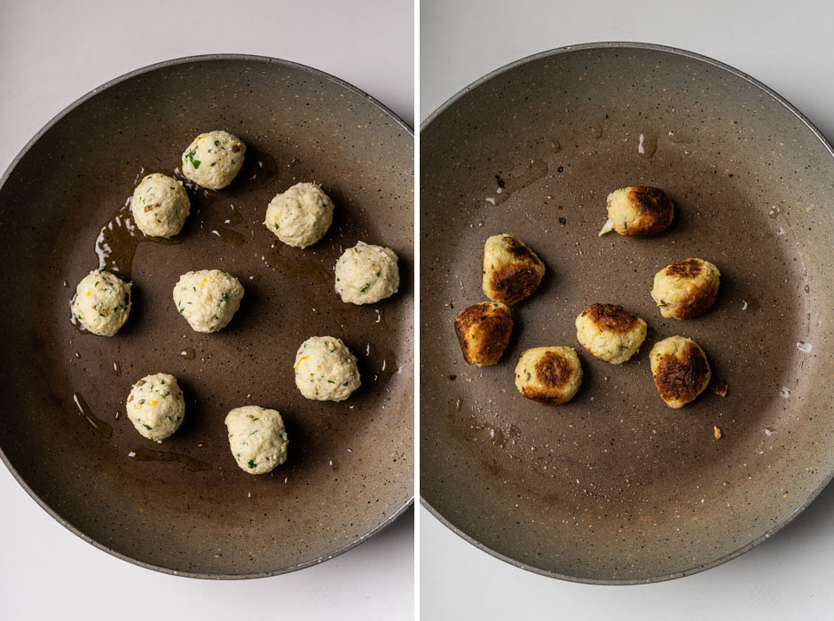 Cauliflower "meatballs" on hummus {vegan + gluten free} - Marta's Plants