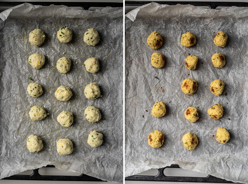 Cauliflower "meatballs" on hummus {vegan + gluten free} - Marta's Plants