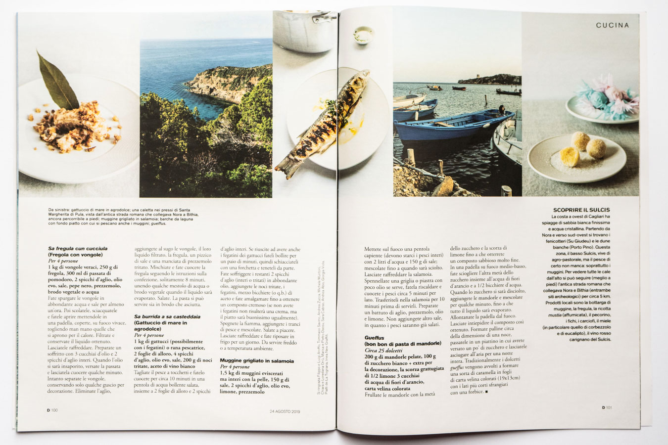 Travel and Food editorial, Sud Sardegna, by Marta Giaccone, D di Repubblica 24 agosto 2019